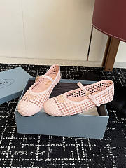 Prada Crochet Ballerinas Orchid Pink 1F364O - 2