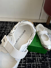 Bottega Veneta Orbit Flash Mary-Jane Sneaker Silver/White/Optic White - 6