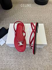 Celine Biki Sandal In Calfskin Silver  - 6