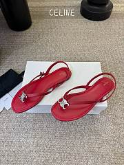 Celine Biki Sandal In Calfskin Silver  - 5
