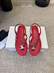 Celine Biki Sandal In Calfskin Silver  - 3