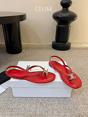Celine Biki Sandal In Calfskin Silver  - 2