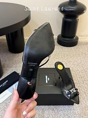 YSL Jerry Mules In TPU And Rhinestones Black 8cm - 4