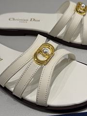 Dior 30M Slide White Calfskin - 3