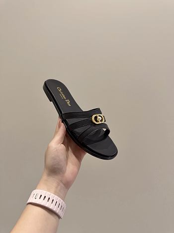 Dior 30M Slide Black Calfskin
