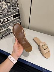Dior 30 Montaigne Slide Beige Calfskin - 4