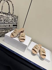 Dior 30 Montaigne Slide Beige Calfskin - 2