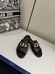 Dior 30 Montaigne Slide Black Calfskin - 5