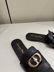 Dior 30 Montaigne Slide Black Calfskin - 4