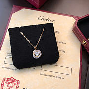 Cartier Trinity Pendant 1 Diamond Paved Yellow Rose White Gold - 1