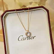 Cartier Trinity Pendant Paved Yellow Rose White Gold - 2