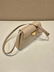 Prada Leather Handbag Beige 1BD343 - 28.5x14x7cm - 4