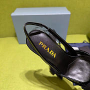 Prada Black Mesh Bow Slingback Pumps 75mm  - 4