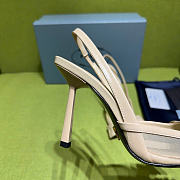 Prada Beige Mesh Bow Slingback Pumps 100mm - 6