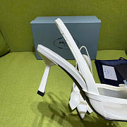 Prada White Mesh Bow Slingback Pumps 75mm - 6