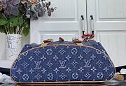 LV Christopher MM Monogram Flowers Denim Blue M27554 - 44x38x12.5cm - 5