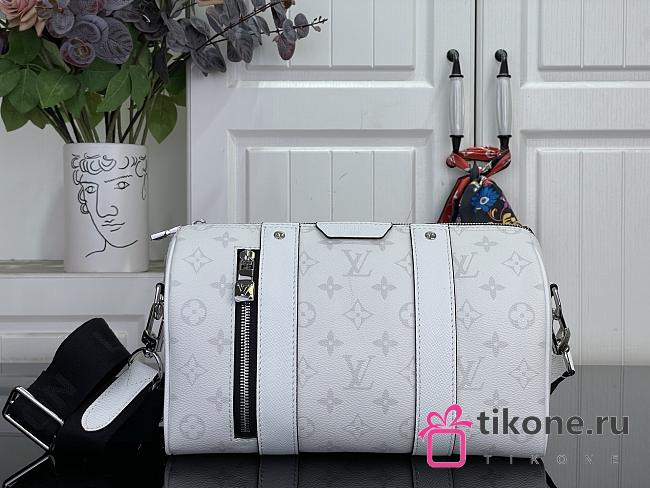 LV City Keepall Taigarama Leather M27644 - 27.5x16.5x15cm - 1