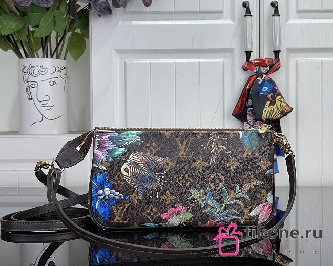 LV Pochette Accessoires Monogram Ebene M29148 - 23.5x13.5x4cm - 1