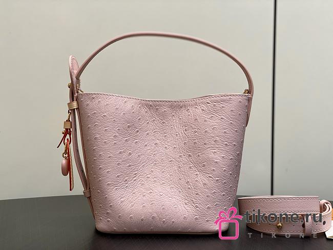 LV All In BB Ostrich Leather Pink - 16x18x12cm - 1