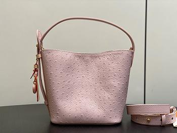 LV All In BB Ostrich Leather Pink - 16x18x12cm