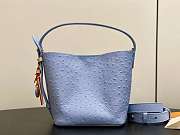 LV All In BB Ostrich Leather Blue - 16x18x12cm - 1