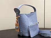LV All In BB Ostrich Leather Blue - 16x18x12cm - 6