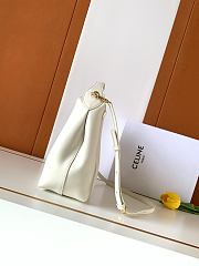 Celine Small Hobo In Supple Smooth Calfskin Rice - 31x18x6cm - 6
