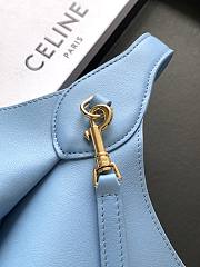 Celine Small Hobo In Supple Smooth Calfskin Sky Blue - 31x18x6cm - 6