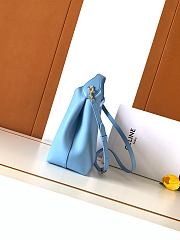 Celine Small Hobo In Supple Smooth Calfskin Sky Blue - 31x18x6cm - 5