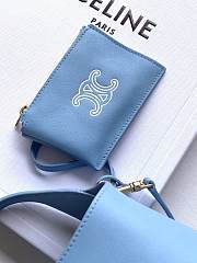 Celine Small Hobo In Supple Smooth Calfskin Sky Blue - 31x18x6cm - 4