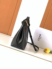 Celine Small Hobo In Supple Smooth Calfskin Black - 31x18x6cm - 6