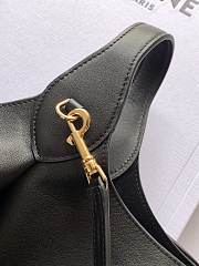 Celine Small Hobo In Supple Smooth Calfskin Black - 31x18x6cm - 5