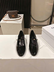 Celine City Ballerina In Glossy Calfskin Black  - 1