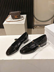 Celine City Ballerina In Glossy Calfskin Black  - 3