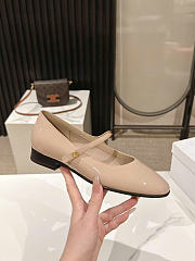 Celine City Ballerina In Glossy Calfskin Blush - 6