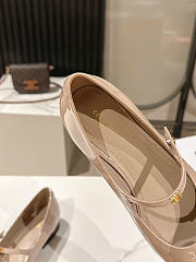 Celine City Ballerina In Glossy Calfskin Blush - 2