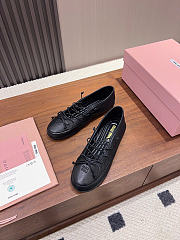 Miumiu Nappa Leather Ballerinas Black 5F636E - 4