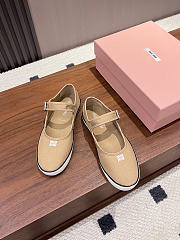 Miumiu Drill Ballerinas Malt Beige 5F369E - 6