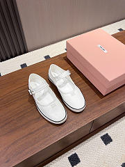 Miumiu Drill Ballerinas Malt White 5F369E - 2