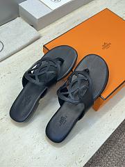 Hermes Mage Sandal Calfskin Black  - 6