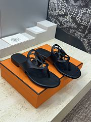 Hermes Mage Sandal Calfskin Black  - 3