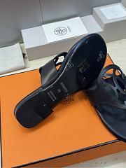 Hermes Mage Sandal Calfskin Black  - 2