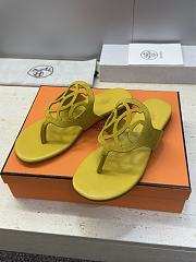 Hermes Mage Sandal Suede Yellow - 6