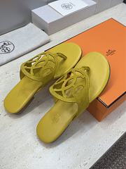 Hermes Mage Sandal Suede Yellow - 5
