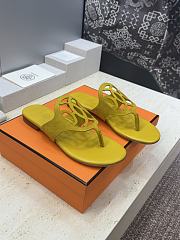 Hermes Mage Sandal Suede Yellow - 2