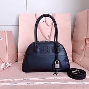 Miumiu Small Vivant Nappa Leather Bag Black 5BB200 - 28x17x9.5cm - 1