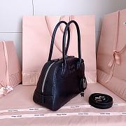 Miumiu Small Vivant Nappa Leather Bag Black 5BB200 - 28x17x9.5cm - 6
