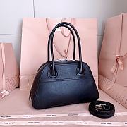Miumiu Small Vivant Nappa Leather Bag Black 5BB200 - 28x17x9.5cm - 4