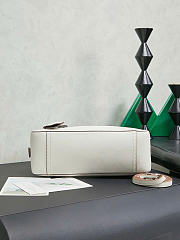 Miumiu Small Vivant Nappa Leather Bag White 5BB200 - 28x17x9.5cm - 4