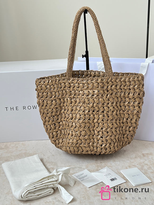 The Row Raffia Estelle Bag Brown - 30x29x22cm - 1
